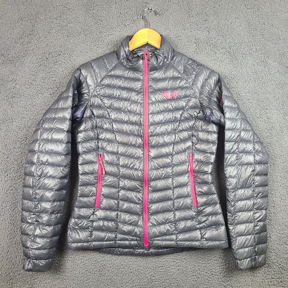 Mountain Hardwear Ghost Whisperer Down Jacket Womens Grey OL6295 Puffer READ